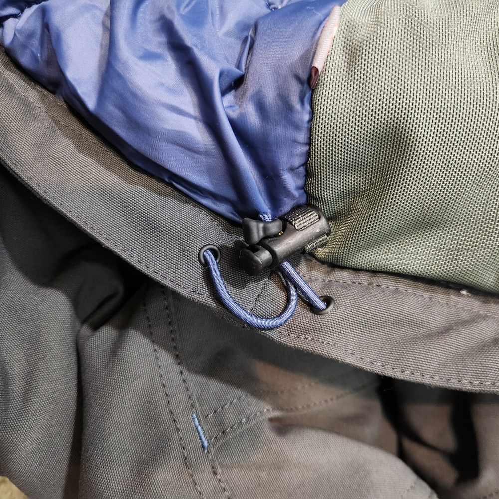 Eddie Bauer First Ascent Cordura Utility Jacket Gray Mens Full Zip Mock Neck Med - Picture 8 of 12